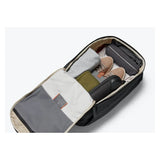 Bellroy Transit Workpack Pro 22L backpack with multiple compartments and padded shoulder straps, designed for commuting and work.
