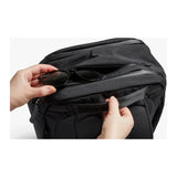 Bellroy Transit Workpack Pro 22L backpack with sleek design, multiple compartments, and padded shoulder straps for comfortable carrying.