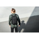 Bellroy Transit Workpack Pro 22L backpack with multiple compartments and padded straps, designed for daily commuting and work.