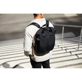 Bellroy Tokyo Totepack backpack with adjustable straps, multiple compartments, and sleek black design for everyday use.