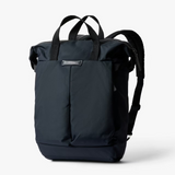 Bellroy Tokyo Totepack Compact backpack with sleek black design, featuring multiple compartments and adjustable straps.