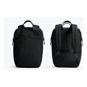 Bellroy Via Workpack backpack with multiple compartments and padded straps, designed for comfortable daily use and organized storage.