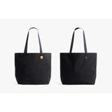 Bellroy Market Tote 15L showing a stylish, durable black tote bag with leather handles and spacious interior for daily use.