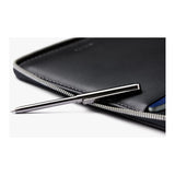 Bellroy Travel Folio 2nd Edition with organized compartments for passports, cards, and travel documents, in black leather.