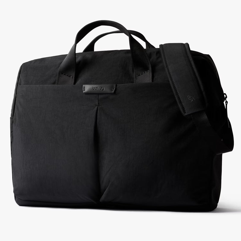 Bellroy Tokyo Work Bag briefcase in raven color with multiple compartments and sleek design for professional use.
