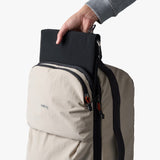 Bellroy Lite Carry-On luggage in ash color with sleek design and durable wheels, ideal for travel and easy maneuvering.