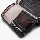 Bellroy Lite Carry-On luggage in ash color, showing its sleek design and compact size for easy travel.