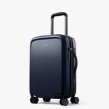 Bellroy Transit Carry-On luggage in bronze, showing its sleek design and durable fabric for travel convenience.