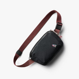 Bellroy Lite Belt Bag shown with adjustable strap and compact design, ideal for carrying essentials hands-free.
