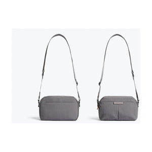 Bellroy Tokyo Crossbody bag, stylish black leather shoulder bag with adjustable strap and compact design for everyday use.