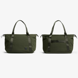 Bellroy Classic Getaway Bag duffel with sleek black design, sturdy handles, and adjustable shoulder strap for travel and carry.