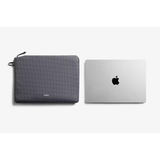 Bellroy Lite Laptop Sleeve 14-inch in arcade gray, slim protective case with soft interior for MacBook and laptops.