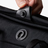Bellroy Tokyo Messenger Bag 16-inch in raven color with front pockets and adjustable strap, designed for everyday use.