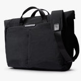 Bellroy Tokyo Messenger Bag 16-inch in raven color, showcasing durable fabric and sleek design with multiple compartments.