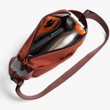 Bellroy Lite Sling Mini in black, compact crossbody bag with adjustable strap and multiple compartments for everyday essentials.