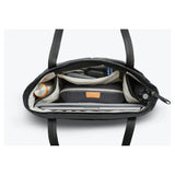 Bellroy Tokyo Wonder Tote 12L in black, showcasing the spacious, stylish tote bag with sleek handles and minimalist design.