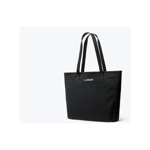 Bellroy Tokyo Tote bag shown in black with spacious interior and sturdy handles, designed for stylish everyday carry.