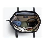 Bellroy Tokyo Tote bag with sleek design, showing its spacious interior and sturdy handles in a close-up view.