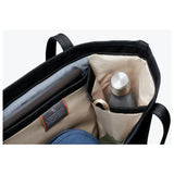 Bellroy Tokyo Tote bag with sleek black design, featuring spacious compartments and comfortable shoulder straps.