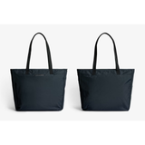 Bellroy Tokyo Tote bag in black fabric with leather handles and interior compartments, designed for stylish everyday carrying.