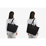 Bellroy Tokyo Tote bag in black with spacious interior and sturdy handles, designed for everyday carrying and style.