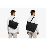 Bellroy Tokyo Tote bag in sleek black with top handles and spacious interior, designed for versatile everyday use.