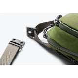 Bellroy Venture Ready Sling 2.5L waist pack with adjustable strap, multiple compartments, and sleek black design.