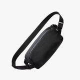 Bellroy Venture Ready Sling 2.5L waist pack shown with adjustable strap and compact design for convenient storage.