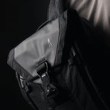 Boundary Supply Errant Sling made with X-Pac fabric, shown in black with adjustable strap and minimalist design.
