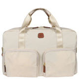 Bric's X-Collection holdall boarding tote bag with multiple pockets, made of durable material, shown with handles and zipper closures.