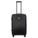 Bric's Taormina 27-inch expandable medium spinner suitcase with hard shell and four wheels in navy blue.