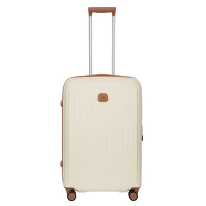 Bric's Taormina 27-inch expandable medium spinner suitcase with hard shell, four wheels, and telescopic handle for travel.