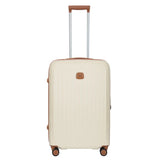 Bric's Taormina 27-inch expandable medium spinner suitcase with hard shell, four wheels, and telescopic handle for travel.