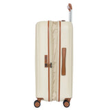 Bric's Taormina 27-inch expandable medium spinner suitcase with hard shell and four wheels, navy blue color.