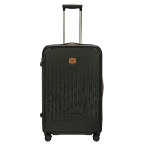 Large Bric's Taormina 30-inch expandable spinner suitcase with durable design and four wheels for easy travel.