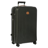 Bric's Taormina 30-inch expandable large spinner suitcase with hard shell and four wheels for smooth travel.