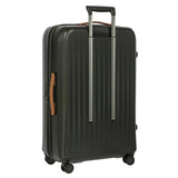 Bric's Taormina 30-inch expandable large spinner suitcase with four wheels and a durable hard shell in a sleek design.