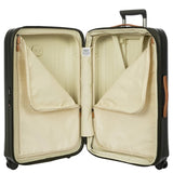 Bric's Taormina 30-inch expandable large spinner suitcase with four wheels and a durable hard shell in a sleek design.