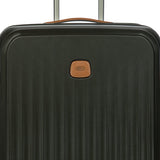 Bric's Taormina 30-inch expandable large spinner suitcase with hard shell and four wheels, in a sleek design.