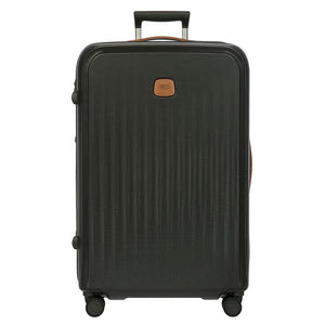 Bric's Taormina 30-inch expandable large spinner suitcase with multiple wheels and a sturdy handle for easy travel.
