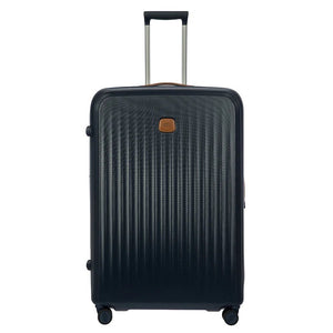 Bric's Taormina 32-inch expandable large spinner suitcase with multiple wheels and a sleek design for travel.