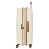 Bric's Taormina 32-inch expandable large spinner suitcase with hard shell and four wheels for easy travel.