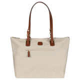 Bric's X-Collection Sportina large travel bag in ocean blue with sturdy handles and zipper closure, designed for spacious travel.