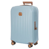 Black Bric's Taormina 21-inch expandable carry-on spinner luggage with four wheels and telescopic handle.