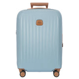 Black Bric's Taormina 21-inch expandable carry-on spinner luggage with four wheels and ergonomic handle.