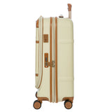 Bric's Bellagio 3.0 21-inch expandable spinner carry-on luggage with pocket, black hard-shell suitcase with wheels and handle.