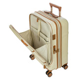 Bric's Bellagio 3.0 21-inch expandable spinner carry-on luggage with front pocket and durable hard-shell exterior.