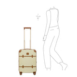 Bric's Bellagio 3.0 21-inch spinner carry-on luggage with durable hard shell and 4 spinner wheels for smooth travel.
