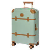 Bric's Bellagio 3.0 21-inch spinner carry-on luggage with hard shell, four wheels, and telescopic handle for easy travel.