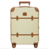 Bric's Bellagio 3.0 21-inch spinner carry-on luggage with hard shell, four wheels, and extendable handle.